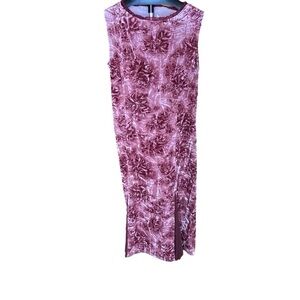 Wanko Velvet Floral Bead Detail Ruffle Neckline
Midi Long Dress-Size 38/Size 6